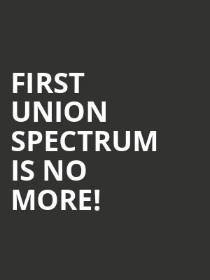 First Union Spectrum is no more
